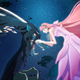 The Dragon Beast and Belle as they appear in Mamoru Hosoda's new movie, Belle.